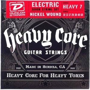 Jim Dunlop DHCN1060-7 Heavy Core  7 Telli Elektro Gitar Teli (10–60)