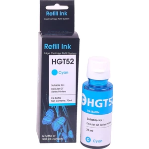 Hp GT52 (M0H54AE) Serisi Deskjet SMART Mavi Mürekkep (GT5810-5820) (70ml)