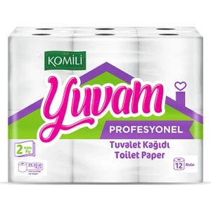 Yuvam Profesyonel Ekonomik Tuvalet Kağıdı 12 Li (1 Paket)