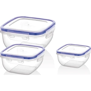 Kare Saklama Kabı 3'lü Set (Küçük) BG511