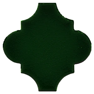 Armada Çini 12x12 Ottoman Düz Arabesk Yeşil Çini