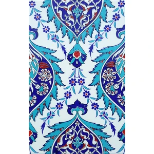 Armada Çini 25x40 Cm SP 417 Mavi Göbekli Kütahya İznik Çini Karo