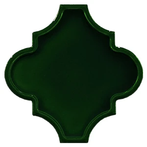 Armada Çini 12x12 Ottoman Rölyefli Arabesk Yeşil Çini