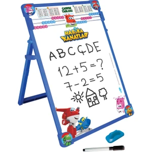 Harika Kanatlar Abaküslü Yazı Tahtası Çocuklar İçin Eğlenceli Öğrenme Aracı 46 x 33 x 6 cm