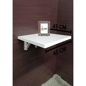 En Pratik Beyaz Katlanır Duvara Monte Çalışma Masası 45/45