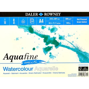 Daler Rowney Aquafine Smooth A4 300Gr 12Sf.