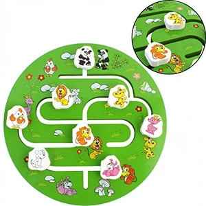 Ahşap Hayvanlar Labirent Eşleme Oyunu - Animal Maze Game