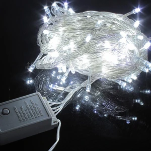 Hediye Mania Kumandalı Yılbaşı Çam Ağacı ışığı Vitrin 100 LED ışık Beyaz