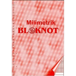 Milimetrik Bloknot A3 Kirmizi