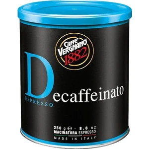 Caffe Vergnano Kafeinsiz 100% Arabica- Espresso Öğütülmüş Kahve, 250 gr