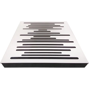 Center Acoustic Akustik Ahşap Difüzör Panel 60X60 Cm Beyaz