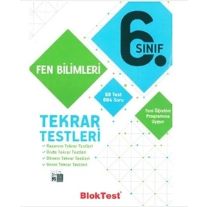 Bloktest Yayınları Fen Bilimleri Tekrar Testleri 6.Sınıf