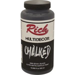 Multi Decor Chalked Akrilik 500ml N:4580 Siyah