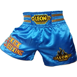 By Leon 1982 Leon Kickboxing Nakışlı Kick Boks Şortu Mavi BYL1002