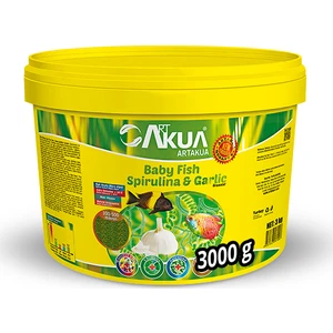 Art Akua Spirulina&Garlic Toz Yavru Yemi 100 Gr Kovadan Bölme