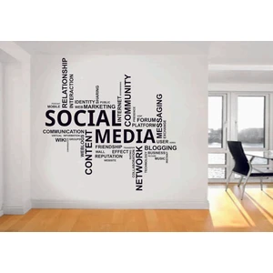 Başaran Sticker Social Media Duvar Sticker