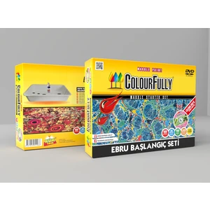 Colourfully Ebru Başlangıç Seti  Çalışma Dvd İçerikli