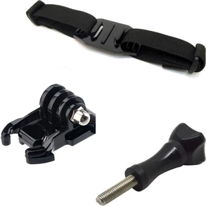GP04VH Aksiyon Kamera Delikli Kask Aparatı ve Hızlı Tak Çıkar Vidalı 3lü Set
