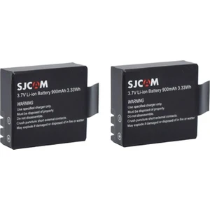 SJCAM SJ4000 SJ5000 Elite M10 Aksiyon Kamera 900 mAh İkili Yedek Batarya Pakedi