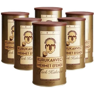 Mehmet Efendi Türk Kahvesi 500gr Teneke Kutu 6lı