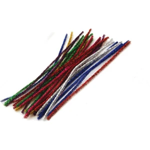 Hayal Hobi Sanat Renkli Simli Şönil 50 Adetli Paket