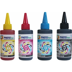 Photo Print Epson Tüm Modellere Uyumlu 4 Renk 100 ml Japon Mürekkep Seti