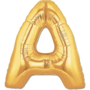 Harf Folyo Balon A Harfi Büyük Boy Balon Altın Sarısı/Dore 100CM