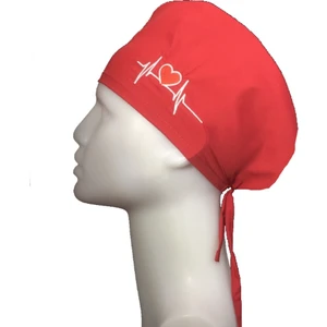 Kalp Atışlı Doktor Hemşire Aşçı Hastane Bonesi Bandana