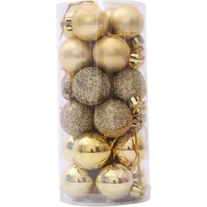 Yılbaşı Ağacı Süsleme Topları Gold 3cm 24'lü