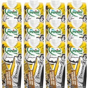 Protein Süt Yer Fıstığı ve Muz Aromalı 500 ml X 12' li