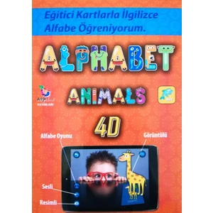 Alfabe 4D Canlanıyor Kartları