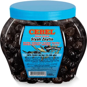 Siyah Zeytin Orta Taneli  1000 gr  Pet