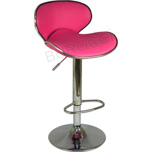 Goa Bar Sandalyesi - Pembe Deri - 9545S0120