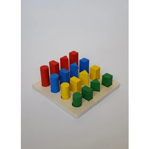 İllede Anne Ahşap Geometrik Oyuncak