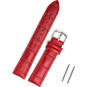 22MM Kırmızı Kroko Saat Kordonu Kayış