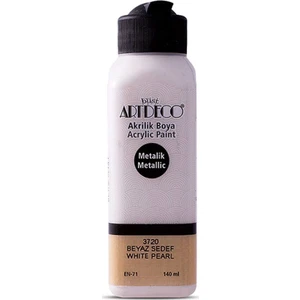 Metalik Akrilik Boya 3720 Beyaz Sedef 140 Ml Su Bazlı Dayanıklı Boya