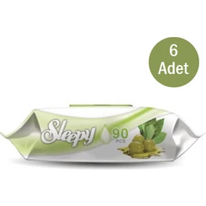 Zeytin Yağlı Defne Kokulu Islak Mendil 6 x 90' lı