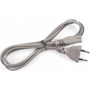 NHP087 Gri Renk C8 Teyp Işıldak Fişi Power Güç Kablosu 1.5 m