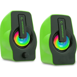 RMS-G7 Falsetto 2.0 6 Watt 50Hz-20KHz Yeşil Multimedia 5V USB Speaker