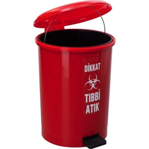 Tıbbi Atık Pedallı Çöp Kovası 40 L 4219