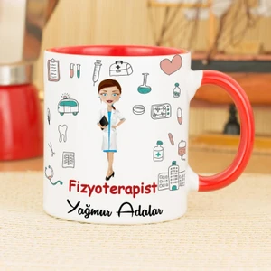 Fizyoterapist Kupa Bardak - Kırmızı