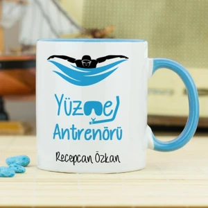 Yüzme Antrenörü Kupa Bardak - Mavi