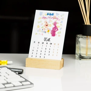 Ebe Mavi Tasarım Masa Takvimi