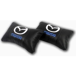 Mazda Araca Özel Nakışlı Oto Deri Boyun Yastığı
