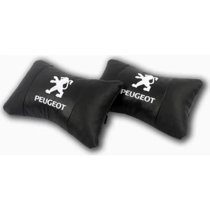 Peugeot Araca Özel Nakışlı Oto Deri Boyun Yastığı