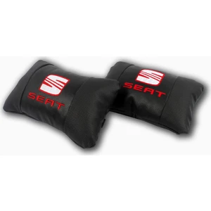 Seat Araca Özel Nakışlı Oto Deri Boyun Yastığı