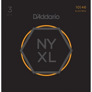 Nyxl1046-3P Regular Light Nyxl Nickel Wound Multi-Pack Elektro Gitar Teli 010  - 3 Set