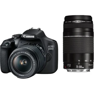 Eos 2000D 18-55Mm 75-300Mm Double Kit Dslr Fotoğraf Makinesi