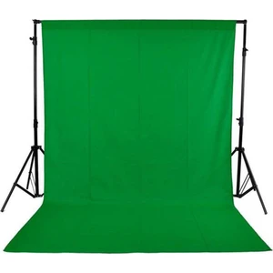 Background Green Screen Yeşil Fon Perde (3X6M) + Fon Standı