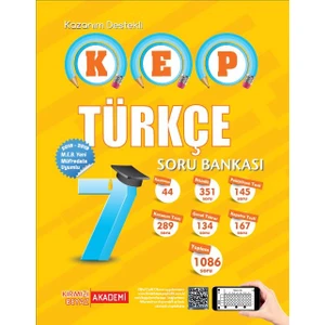 Kırmızı Beyaz Yayınlar Kazanım Destekli Türkçe Soru Bankası (KEP ) (7.Sınıf )
